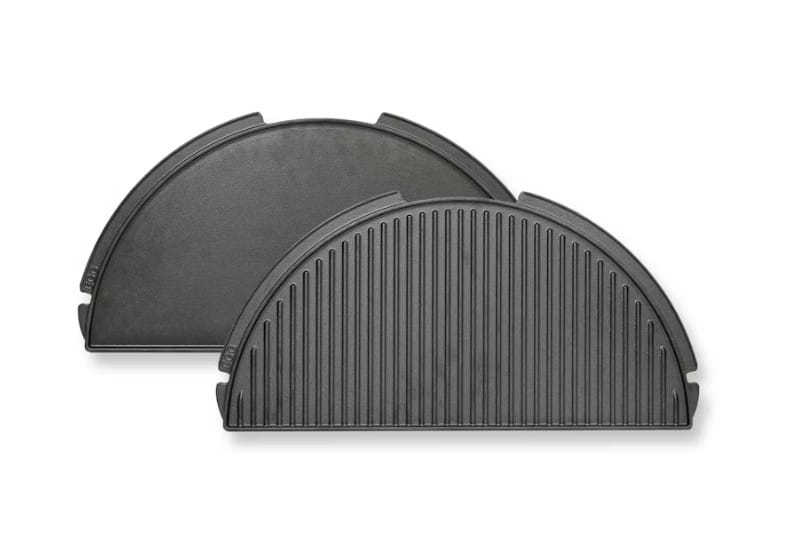 Big Green Egg - Half Moon Cast Iron Plancha Griddle- Compatible with EGGspander
