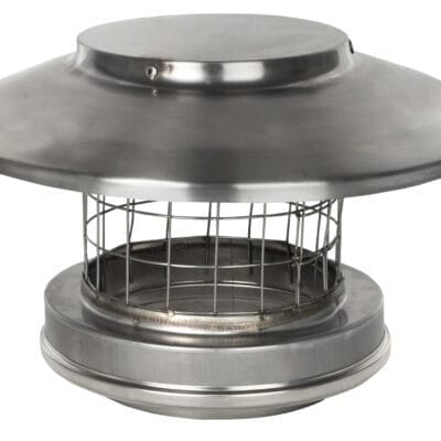 Rain Cap with Mesh- 125mm int.