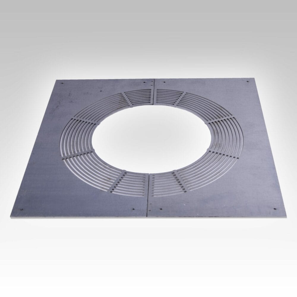 Ventilated Firestop Plate - (Rectangular) 2 PC-150mm int.
