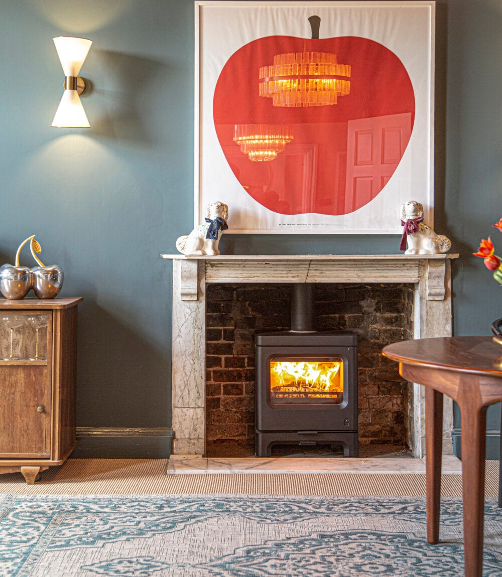 charnwood c5 duo installed in fireplace